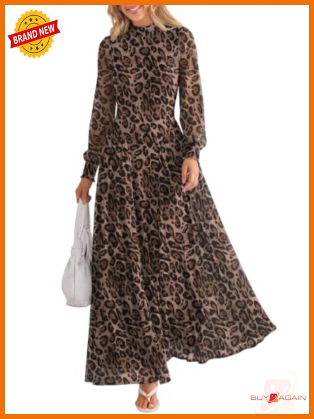 Women's Long Sleeve Mock Neck Maxi Dress Slim Fit A-Line Wedding Guest